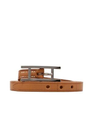 Hermes Hapi 3 Long Bracelet Quadruple Strand Brown Leather